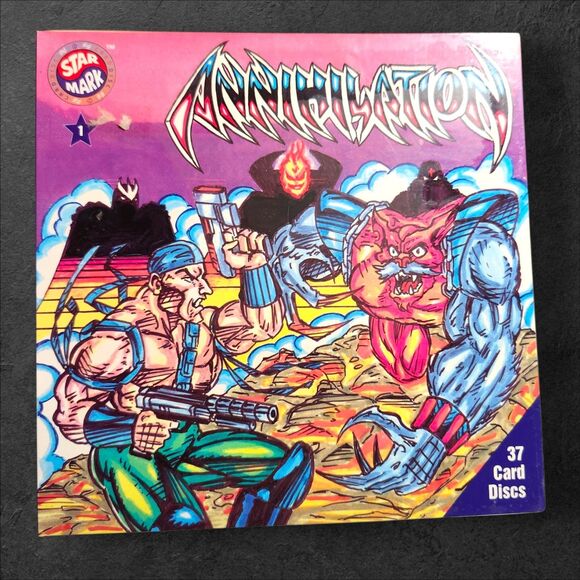 Sealed 1994 Starmark Comic POG Disc Lot 6 Complete Sets 37 Milk Caps Each RARE - Picture 3 of 15